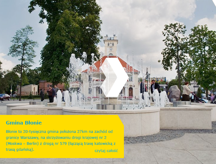 Błonie to 20-tysięczna gmina położona 27km na zachód od granicy Warszawy...